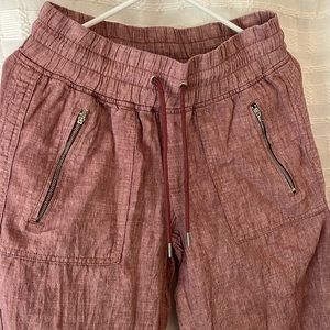 Athleta women’s Linen wide leg pants size 4